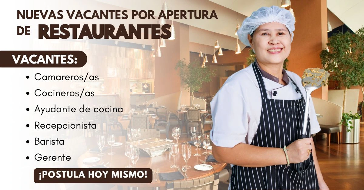 🍴 Convocatoria Laboral en Restaurantes