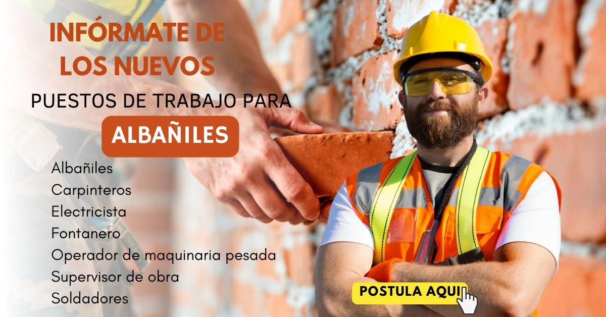 👷‍♂️ Convocatoria Laboral Albañiles
